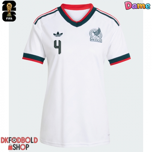 Mexico Edson Alvarez #4 Udebanetrøje Dame VM 2026 Kort ærmer